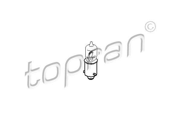 Polttimo, mittariston valo TOPRAN 109 103