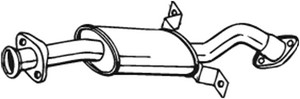 Etuäänenvaimentaja, Edessä, MITSUBISHI PAJERO II, MB924363, MR332070, XR332070