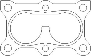 Tiiviste, pakoputki, Edessä, AUDI,SEAT,SKODA,VW, 1J0 253 115H