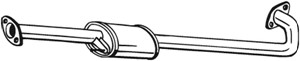 Keskiäänenvaimentaja, HYUNDAI i30, i30 Kombi, 286502L510