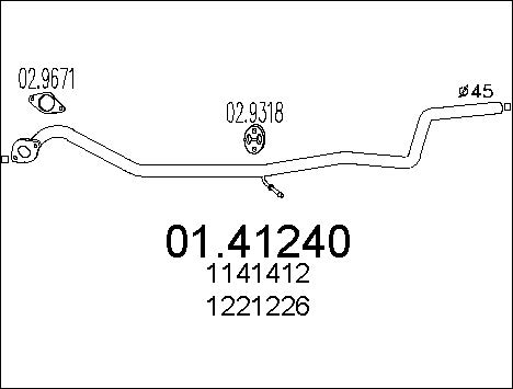 Pakoputki MTS 01.41240