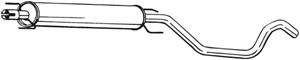 Keskiäänenvaimentaja, OPEL ASTRA H, ASTRA H GTC, VAUXHALL ASTRA Mk V, 13115586, 5852462