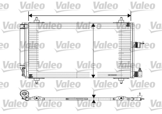 Lauhdutin, ilmastointilaite VALEO 817508