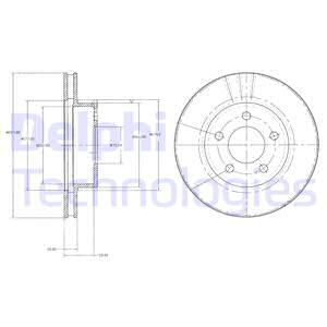 Jarrulevy DELPHI BG3546
