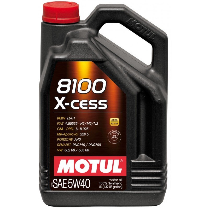 Moottoriöljy MOTUL 8100 X-CESS 5W40 5L