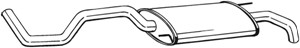 Takaäänenvaimentaja, SEAT CORDOBA, CORDOBA Vario, 6K5253609AE