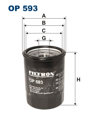 Öljynsuodatin FILTRON OP 593