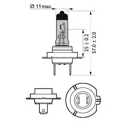 Kaukovalopolttimo PHILIPS 12972WHVB1