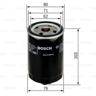 Öljynsuodatin BOSCH 0 451 103 338