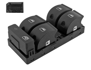 Kytkin, lasinnostin, Eteen, vasen, Ajoneuvo-ovi, AUDI A3 Sportback, A6, A6 Allroad, A6 Avant, Q7, 8E0 959 851 5PR, 8E0 959 851 B 5PR, 8E
