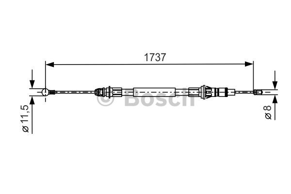 Käsijarruvaijeri BOSCH 1 987 477 261