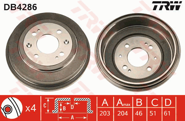 Jarrurumpu TRW DB4286