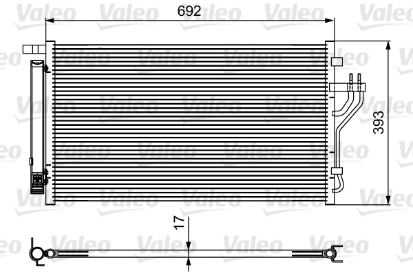 Lauhdutin, ilmastointilaite VALEO 814485
