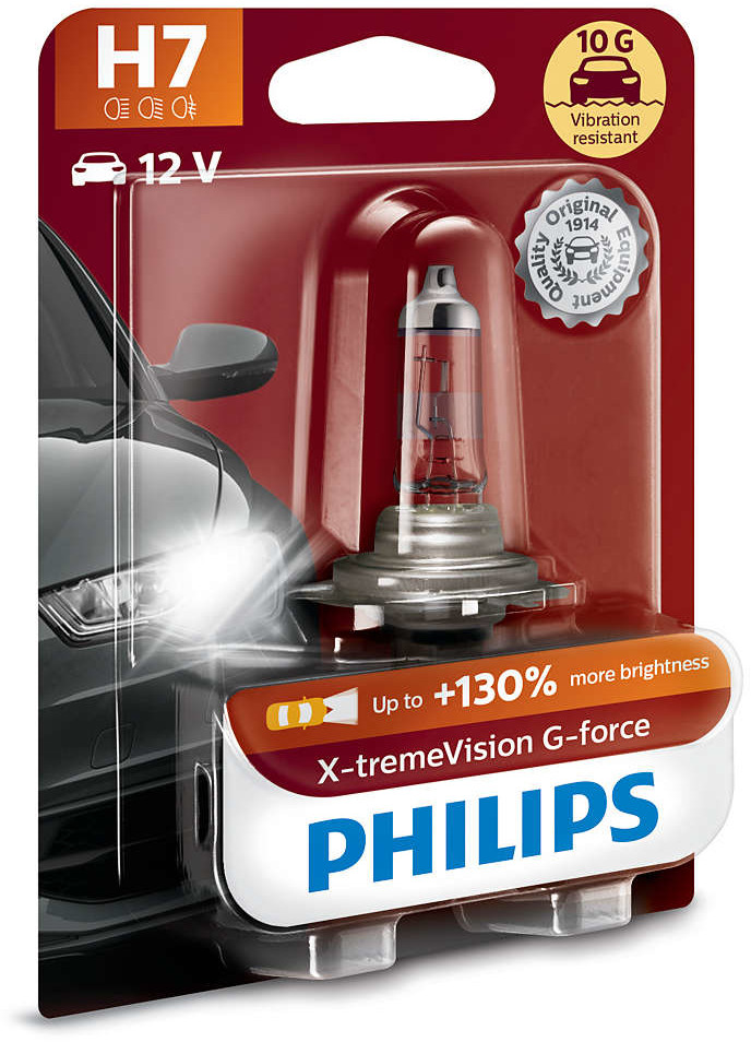 Halogeeni poltin PHILIPS X-TREMEVISION G-FORCE 12V H7 55W