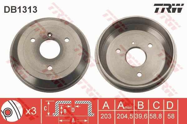 Jarrurumpu TRW DB1313