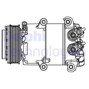 Kompressori, ilmastointilaite DELPHI CS20466
