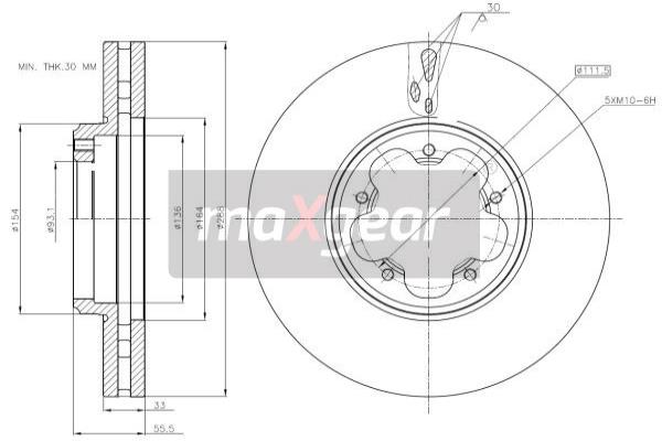 Jarrulevy MAXGEAR 19-3231