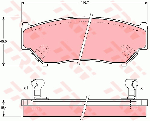 Jarrupalasarja, levyjarru TRW GDB1174
