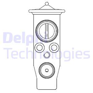 Paisuntaventtiili, ilmastointilaite DELPHI CB1013V