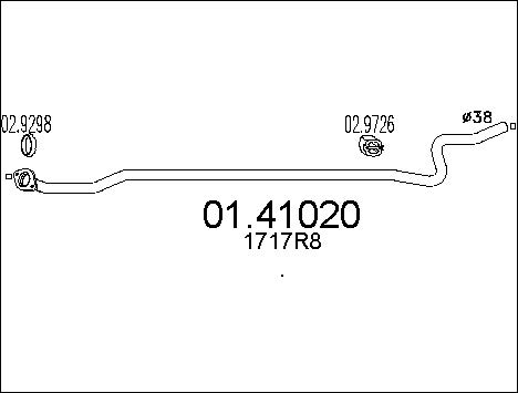 Pakoputki MTS 01.41020