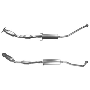 Katalysaattori, Takana, TOYOTA COROLLA, 174100D120, 174100D140