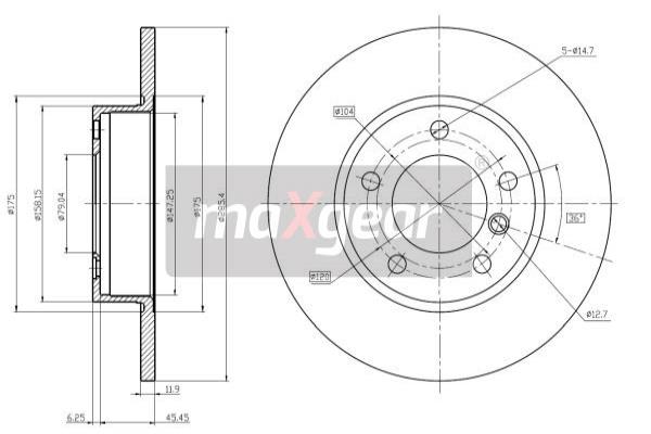 Jarrulevy MAXGEAR 19-0688
