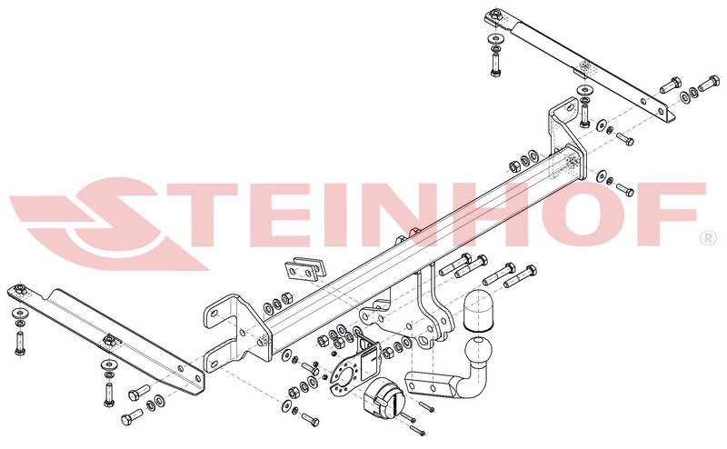 Vetokoukku STEINHOF STH-075 Honda Accord '08-