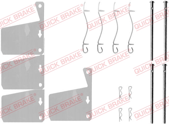 Tarvikesarja, jarrupala QUICK BRAKE 109-0955