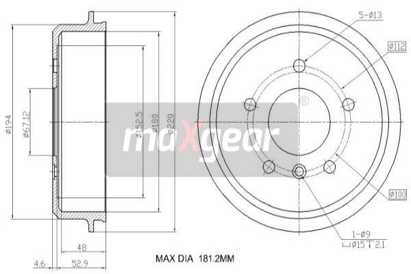 Jarrurumpu MAXGEAR 19-3185