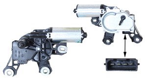 Pyyhkijän moottori, Takana, VW POLO, POLO Sedan, 6Q6955711, 6Q6955711B