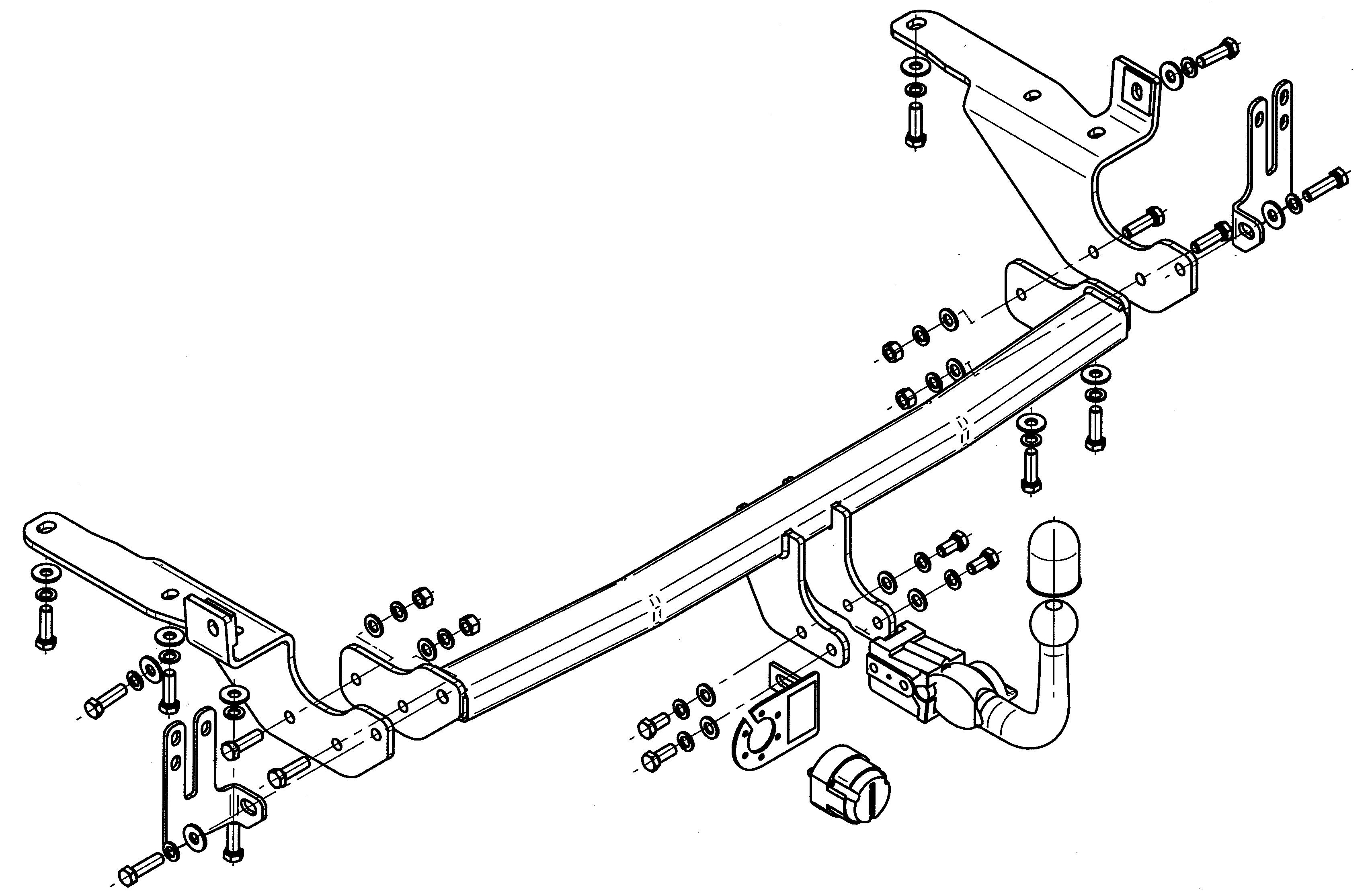 Vetokoukku STEINHOF STT-189 Toyota RAV 4 '05-