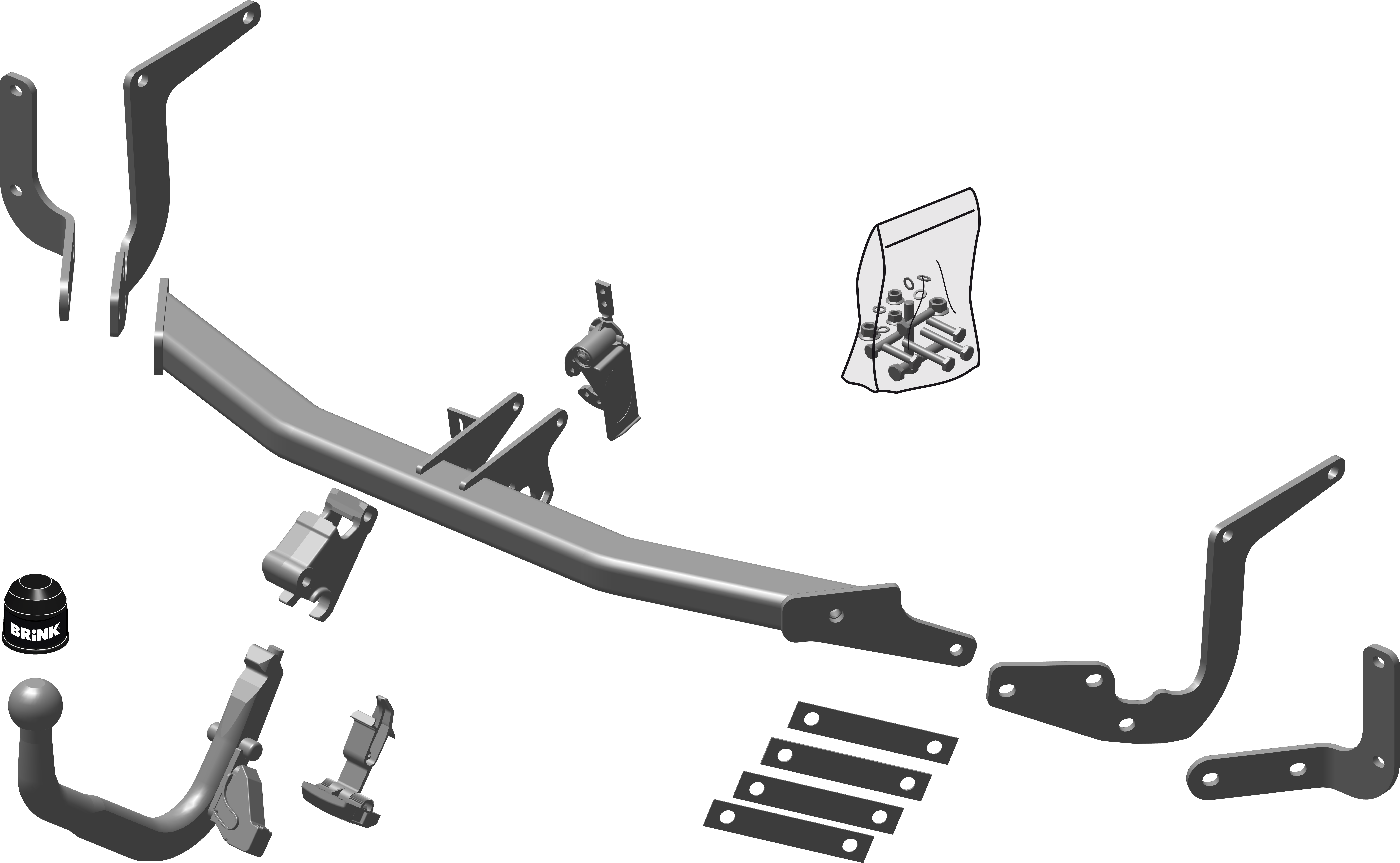 Vetokoukku BRINK 546700 Citroen C4 Picasso, C4 Grand Picasso '07-13