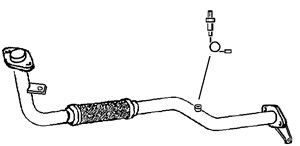 Pakoputki, Edessä, MITSUBISHI COLT V, MR188802