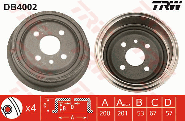 Jarrurumpu TRW DB4002