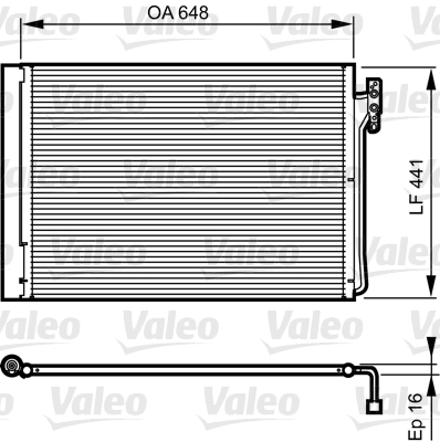 Lauhdutin, ilmastointilaite VALEO 814165