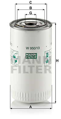 Öljynsuodatin MANN-FILTER W 950/13