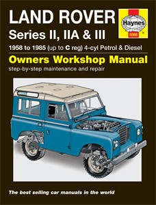 Haynes Reparationshandbok, Land Rover Series II, IIA & III, Universal, 978 0 85733 5 685