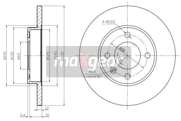 Jarrulevy MAXGEAR 19-0681