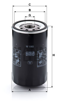 Öljynsuodatin MANN-FILTER W 1160