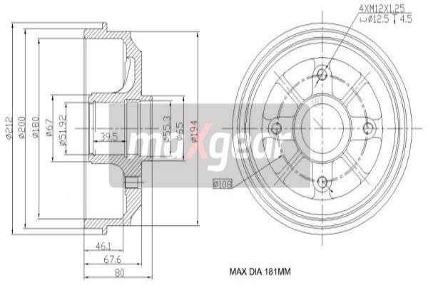 Jarrurumpu MAXGEAR 19-1042