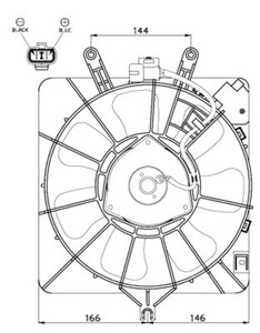 Tuuletin, moottorin jäähdytys, HONDA JAZZ II, 1820A019, 38611P3G003, 38613TWAJ01, 38616TWAJ01, MD125939