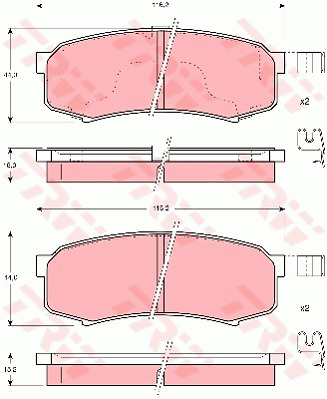 Jarrupalasarja, levyjarru TRW GDB3110