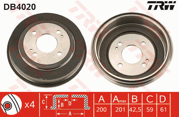 Jarrurumpu TRW DB4020