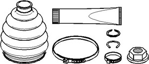 Paljekumisarja, vetoakseli, Pyörän puoli, Etuakseli, oikea, Etuakseli, vasen, FORD FOCUS, FOCUS Sedan, FOCUS Turnier, 1S4W3A331AC, 1S4W3