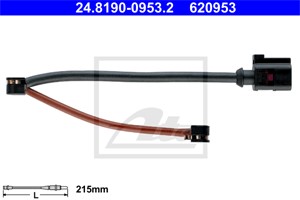 Kulumisenilmaisin, jarrupala, Taka-akseli, PORSCHE 911, 911 Cabriolet, 911 Speedster, 911 Targa, BOXSTER Spyder, 991 609 163 00, 991 609