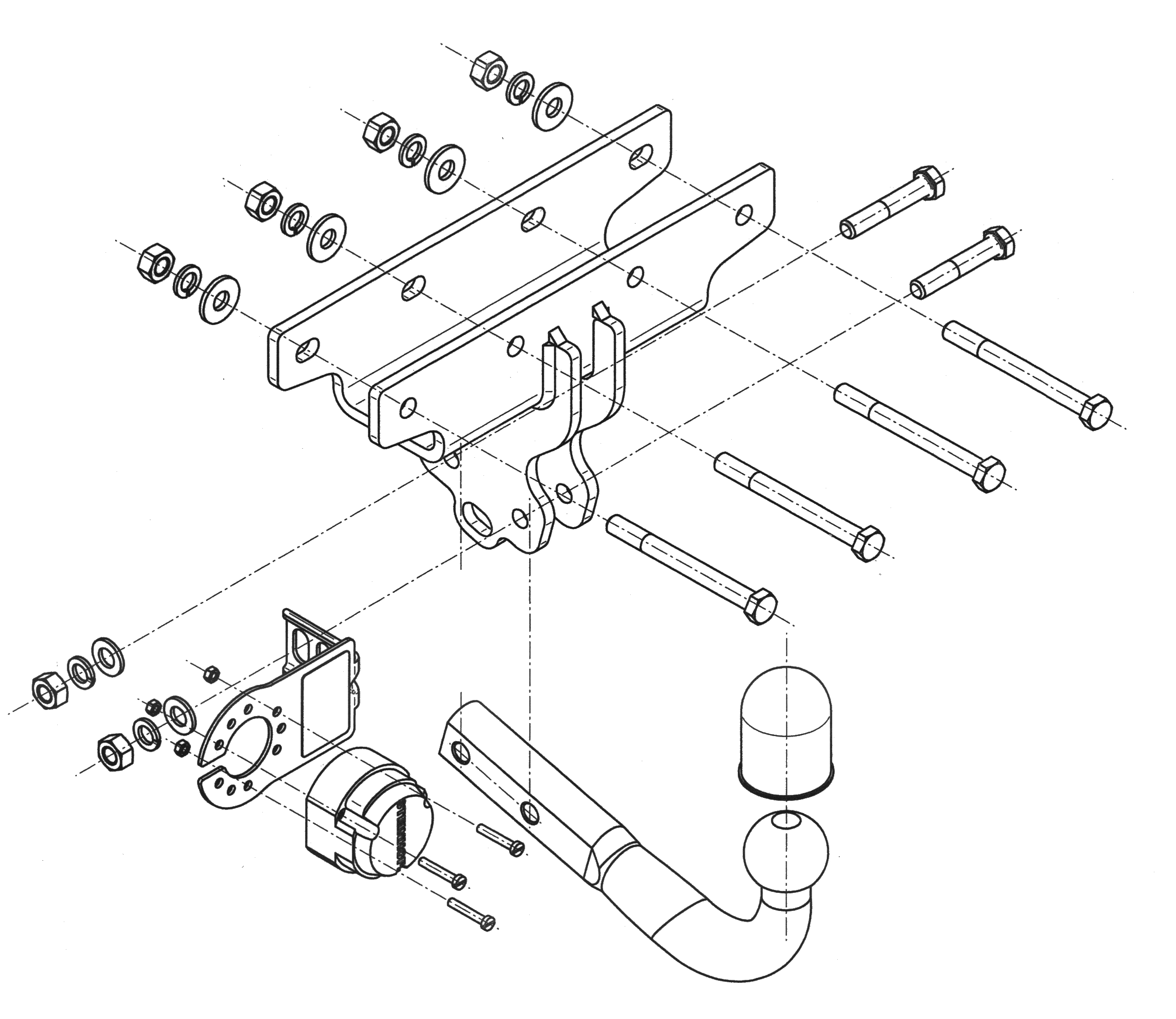 Vetokoukku STEINHOF STJ-071 Jeep Wrangler '07-