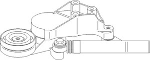 Hihnankiristin, moniurahihna, AUDI,SEAT,SKODA,VW, 038 903 315C