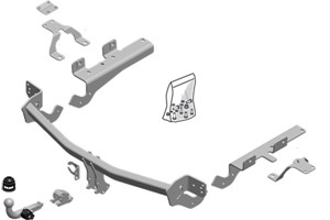 Vetokoukku, irrotettava, TOYOTA RAV 4 IV