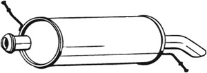 Takaäänenvaimentaja, CITROËN C5 I, C5 Break I, 1726HL