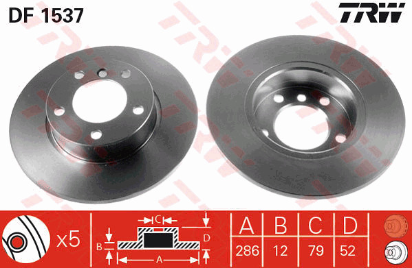Jarrulevy TRW DF1537